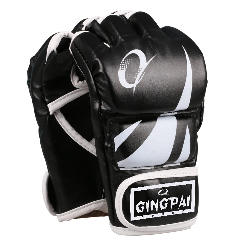 Half Finger MMA Gloves Kick Boxing Men Women