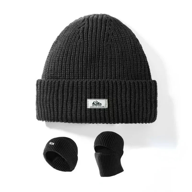 2In1 Mask Beanies Men Winter